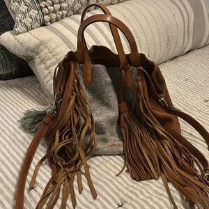 ALA Pilar leather/cowhide purse